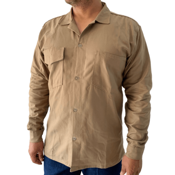 Camisa de Dril 100% Algodón Larga
