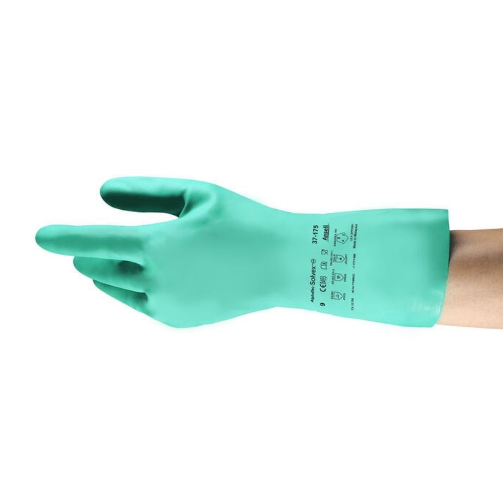 Guante de nitrilo Ansell AlphaTec Solvex protección química 37-175 1