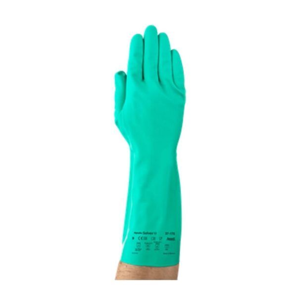 Guante de nitrilo Ansell AlphaTec Solvex protección química 37-175