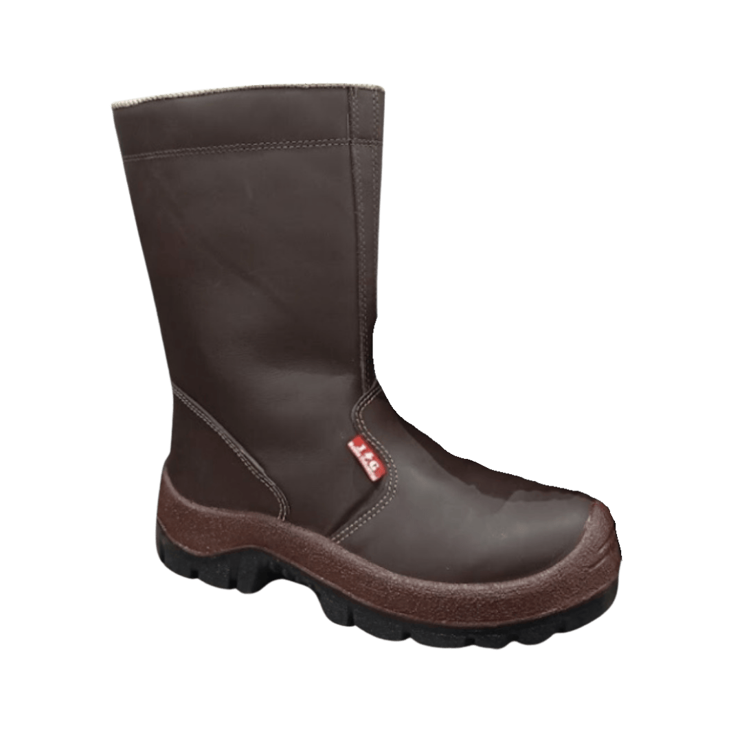 Bota Soldador J&G Industrial Café Cuero Dieléctrica Composite