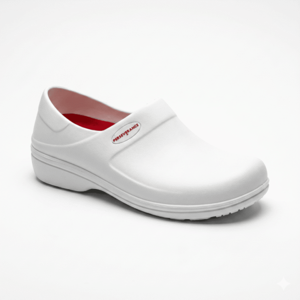 Zapato Zueco Tipo Crocs Blanco Cana Full PU Perseverance P202