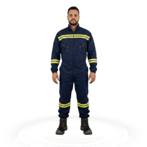 Overol con Cintas Reflectivas Raypro Tres Cremalleras OVE-E026R