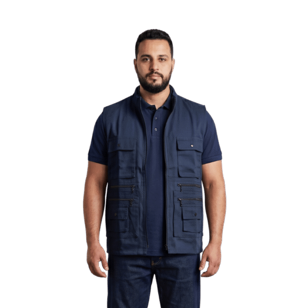 Chaleco Periodista RayPro Dril 65/35 8 Bolsillos CHA-024
