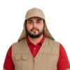 Gorra Tipo Chavo en Drill con Solapa para Protección Solar GOR-TC010