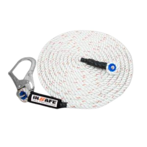 Línea de vida vertical Insafe en cuerda de 16 mm IN-8080-20mts
