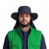 Sombrero Tipo Safari Importado con Solapa en Dril 100% Algodón SOM-CS001