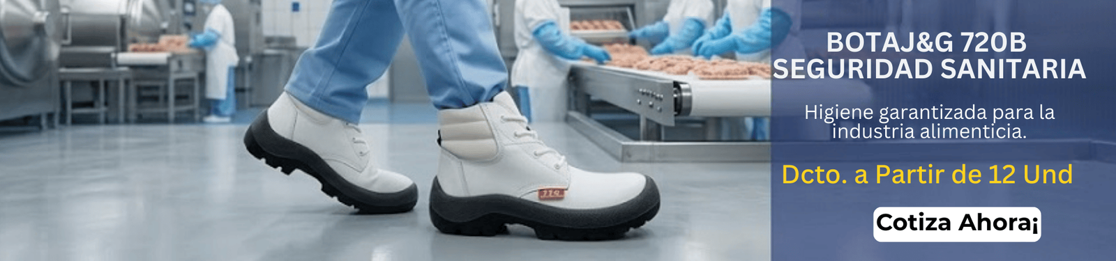 Bota de seguridad blanca J&G 720 B